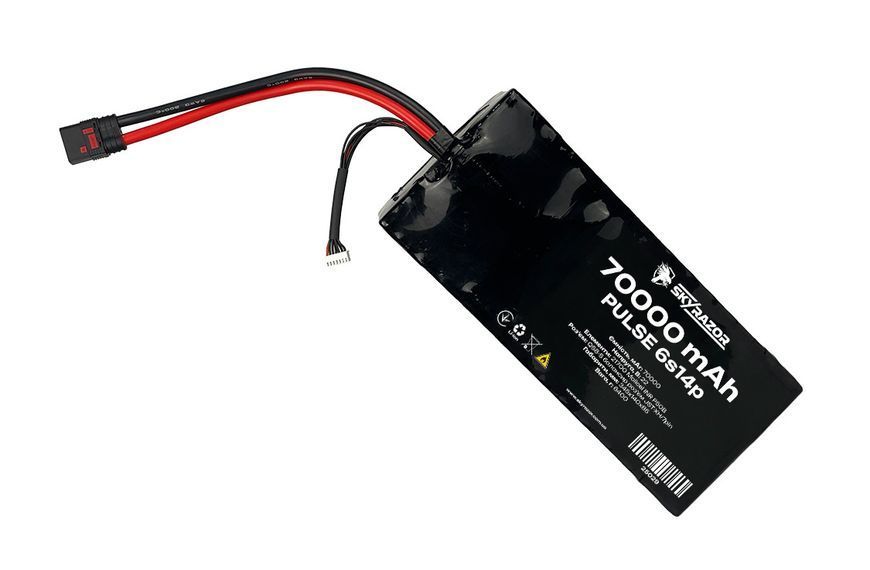 Акумуляторна батарея Skyrazor PULSE 6S14P 70000 mAh для важких БПЛА Vampire / &laquo;Баба Яга&raquo; (21700 Molicel INR P50B, 6AWG, QS8-S F) BV-002275-1 фото