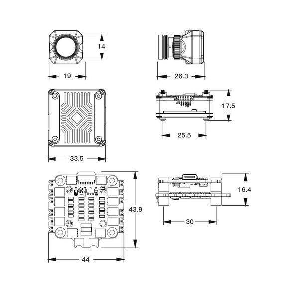 Автоматическая система удержания цели Ratel Ultra AI Kit с полётным стеком Neuron F405 BV-002383 фото