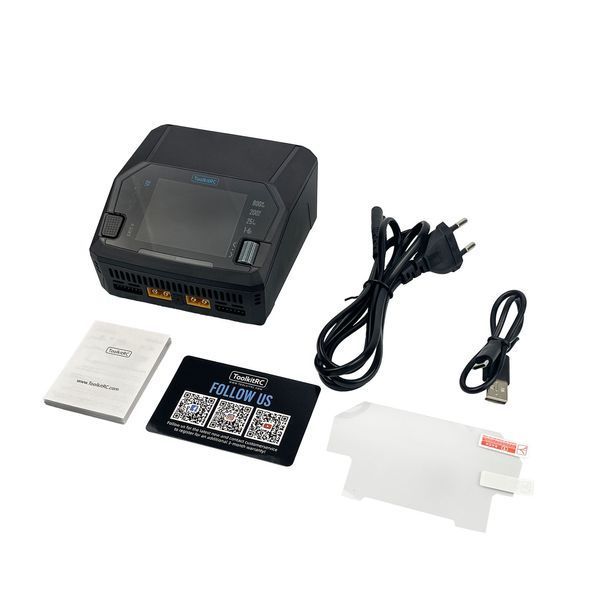 Зарядное устройство для аккумуляторов ToolkitRC M6DAC V2 Black (2&times;350Вт, 1&ndash;6S, AC/DC, USB-C) BV-002016 фото