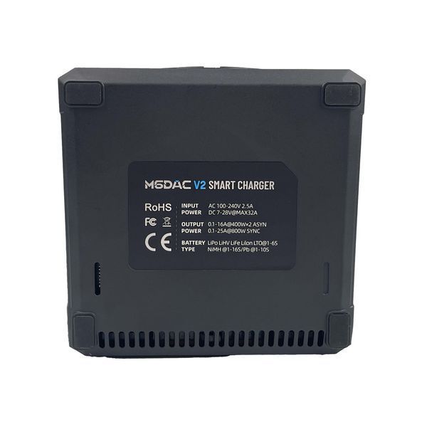 Зарядное устройство для аккумуляторов ToolkitRC M6DAC V2 Black (2&times;350Вт, 1&ndash;6S, AC/DC, USB-C) BV-002016 фото