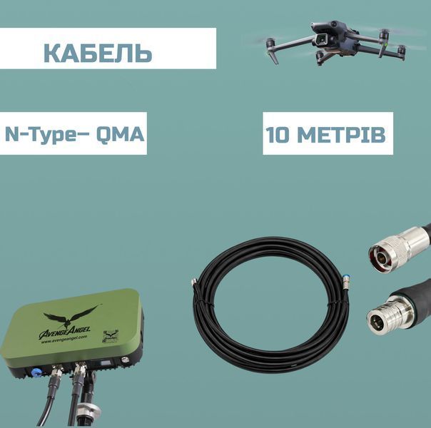 Комплект кабелю Avenge Angel Avenger 10 м RG-8 (2 дроти) HRBV-000893-2 фото