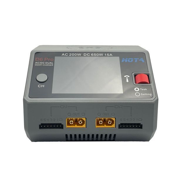 Зарядний пристрій HOTA D6 Pro AC 200W DC 650W &ndash; зарядка живлення акумуляторів від мережі BV-002091 фото