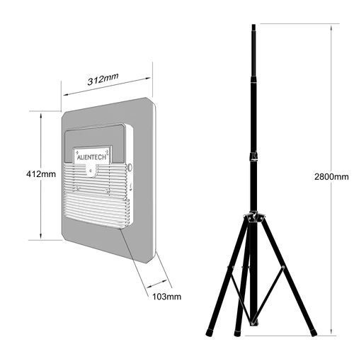 ALIENTECH DEIMOX антена Signal Booster Range Extender з підсилювачем працює на 915MHz 1.2G 2.4G 5.2G і 5.8G BV-000935 фото