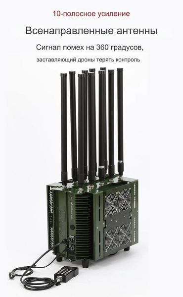 10 діапазонний РЕБ AvengeAngel Titan 350 МГц -1100 МГц, 5.8G + антиланцет BV-001319 фото