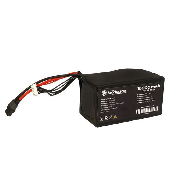 Акумуляторна батарея Li-ion Skyrazor PULSE 6s3p Samsung 50s 15000 mAh спарка INR21700 BV-002324 фото