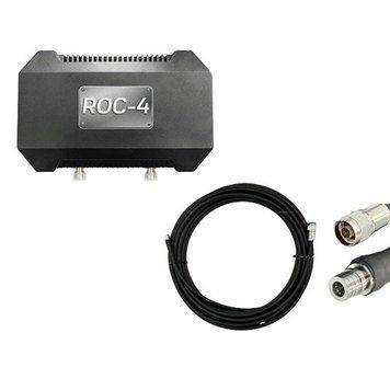 Комплект виносная антенна ROC-4 + Кабель RG-8 10м N-TYPE - QMA BV-001142 фото
