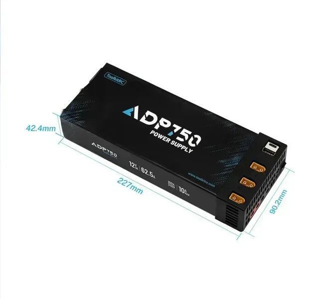 Блок питания ToolkitRC ADP750 750W 12V XT60 для зарядных устройств БПЛА и RC BV-002445 фото